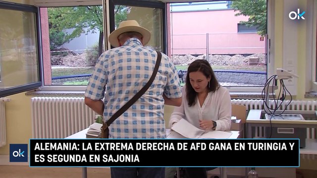 Alemania: la extrema derecha de AfD gana en Turingia y es segunda en Sajonia