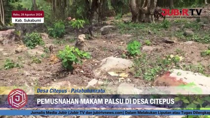 Disbudpora Kabupaten Sukabumi Tanggapi Penemuan Makam Palsu di Desa Citepus