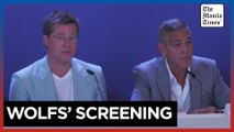 Brad Pitt and George Clooney 'speaking to our time' in Venice-presented film 'Wolfs'