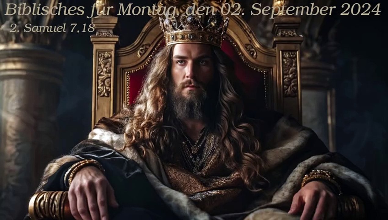 Biblisches für Montag, den 02. September 2024 zu 2. Samuel 7,18
