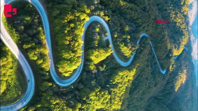 Domaniç Dağları'na uzanan 'kıvrımlı yollar'ın eşsiz manzarası