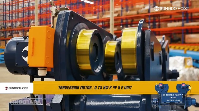 REVIEW SUNGDO SM10-H12-MH SD WIREROPE HOIST DARI KOREA DENGAN KAPASITAS 10 TON!