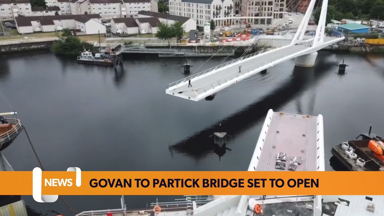Glasgow: Bridge connecting Govan and Partick is set to open - video ...