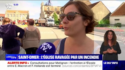 "On ne sait pas où on va dormir ce soir": cette habitante de Saint-Omer témoigne après l'incendie de l'église de l'Immaculée-Conception