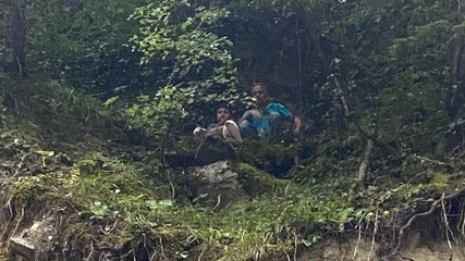 Kaybolan dronu arayan baba oğulun zor anları...