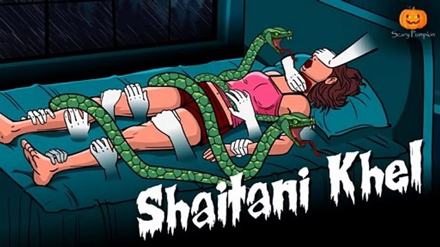 Shaitani Khel Horror Story _ Scary Pumpkin _ Hindi Horror Stories _ Animated Stories(360P)