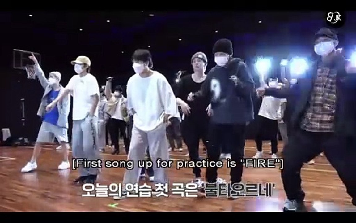 7 BTS PERMISSION TO DANCE ON STAGE PRACTICE MAKING FILM