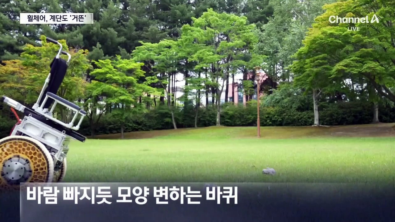 계단 오르는 휠체어 나온다…장애물 따라 모양 바뀌는 바퀴 세계 최초 개발