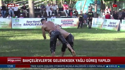 Bahçelievler'de geleneksel yağlı güreş yapıldı