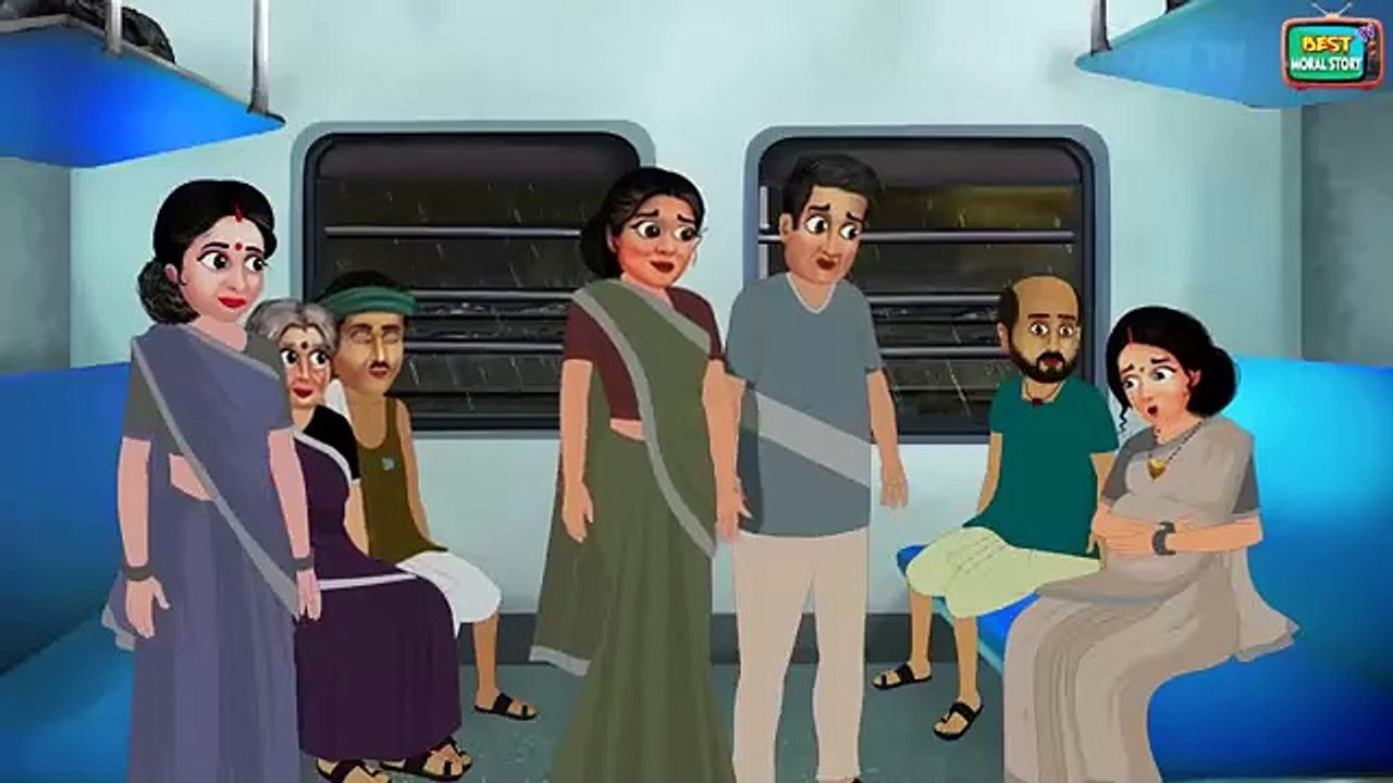 बारिश में गरीब का ट्रेन घर | Barish Me Gareeb Ka Train Ghar | train ghar | Hindi Kahani