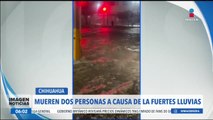 Mueren dos personas a causa de las fuertes lluvias