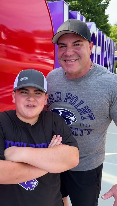 Bringing The BOOM!  To HPU‼️ #college #father #son #family #fun #bigjustice #boom
