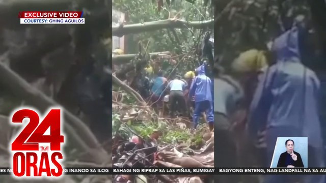 Buntis at 2 iba pa, natabunan nang buhay; mga residenteng malapit sa landslide, pinalikas | 24 Oras