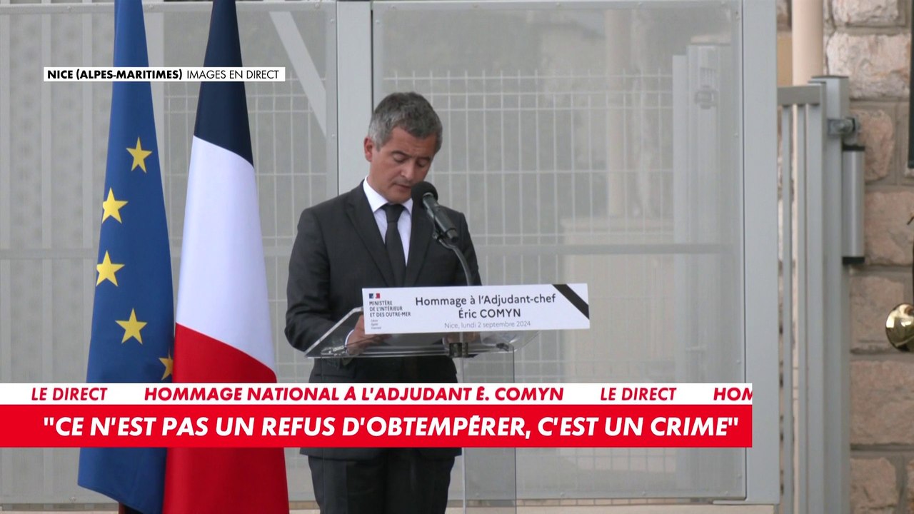 Gérald Darmanin : «Ce n’est pas un refus d’obtempérer, c’est un crime»