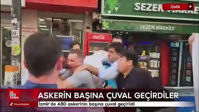 İzmir'de ABD askerinin başına çuval geçirildi