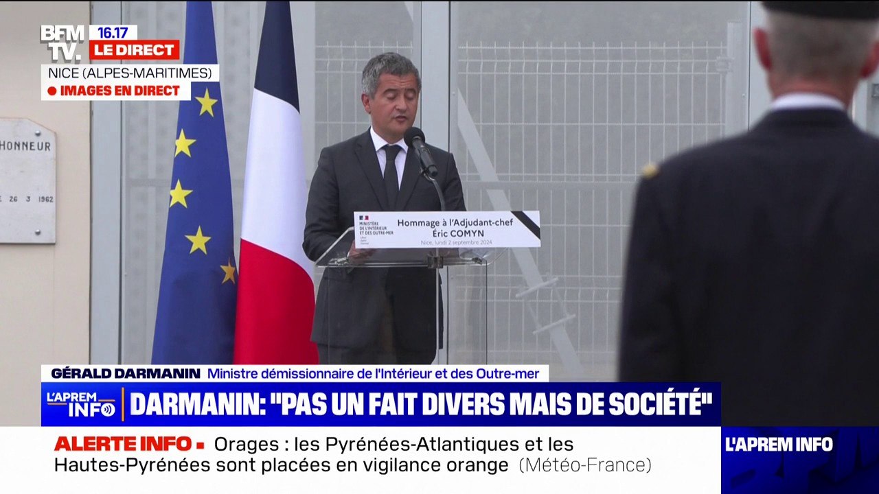 Gérald Darmanin: "Tous les gendarmes de France, tous les policiers de France se reconnaissent dans Éric Comyn"