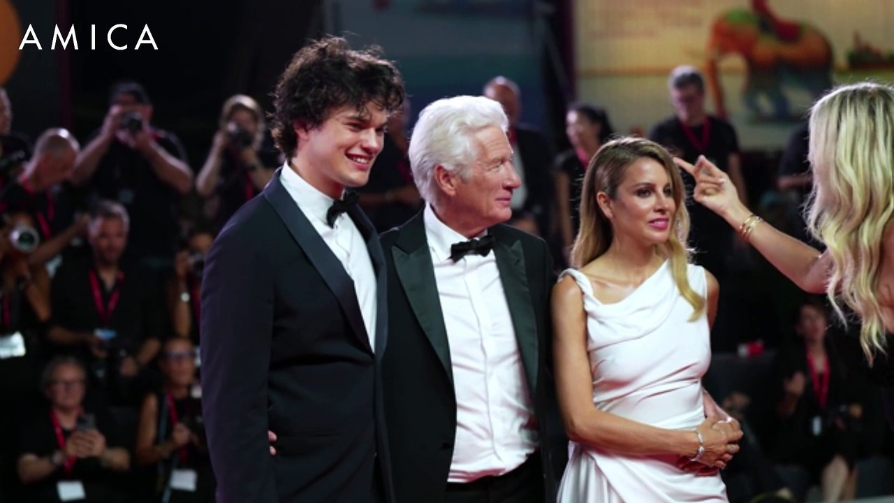 Richard Gere, red carpet formato famiglia a Venezia