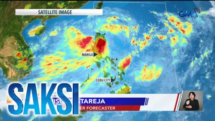 PAGASA - Bagyong #EntengPH, mahigit 200mm ng ulan ang ibinuhos sa Camarines Norte at Quezon | Saksi
