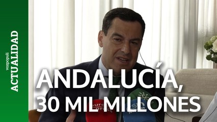 Moreno critica que Espadas plantee que Andalucía "pierda 30.000 millones" por acuerdo PSC-ERC