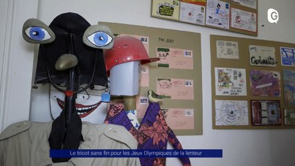 Reportage - Le tricot sans fin pour les Jeux Olympiques de la lenteur