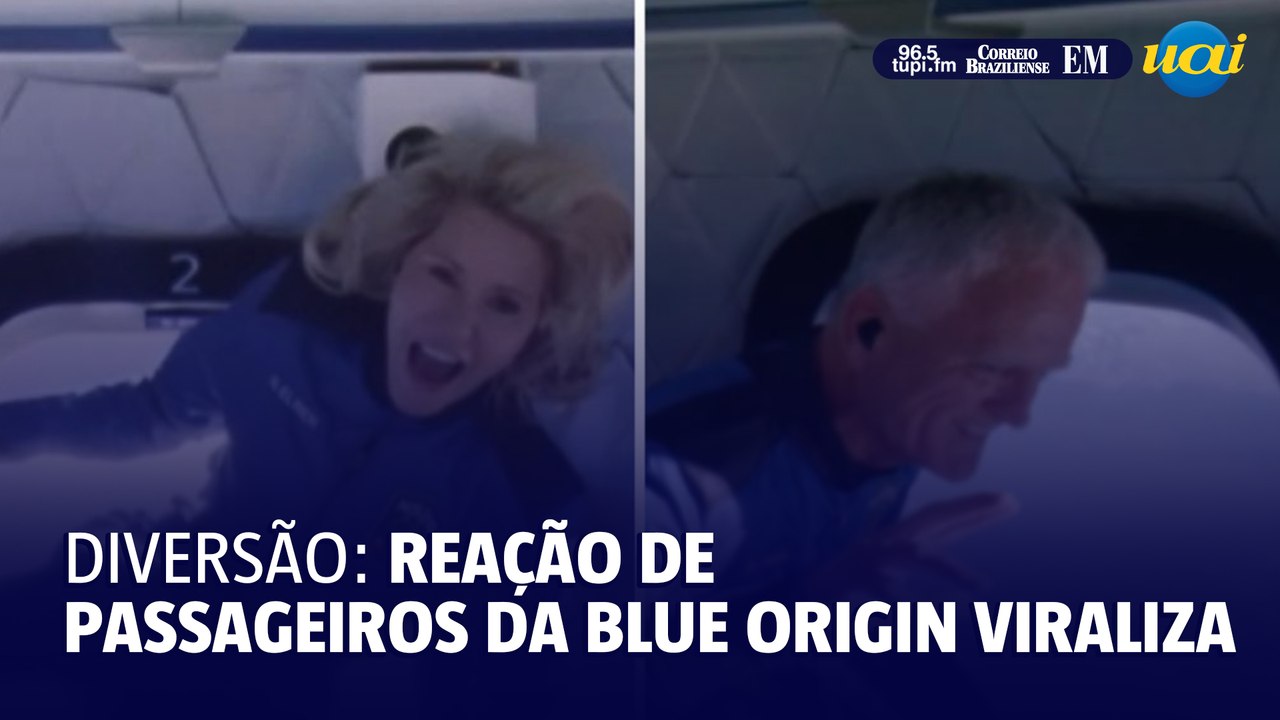 Reação de passageiros da Blue Origin durante passeio ao espaço viraliza nas redes