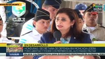 FF. AA. da bienvenida a la nueva secretaria de defensa Rixi Moncada