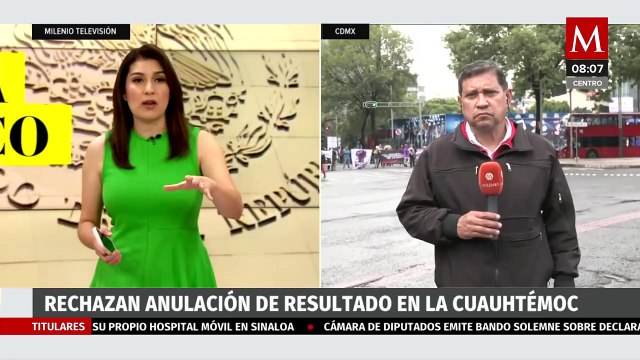 Vecinos de alcaldía Cuauhtémoc cierran Paseo de la Reforma tras anulación de elecciones