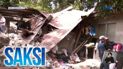 26-anyos na babae, patay matapos matabunan ng pader ang kanilang bahay; anak niyang 6-month old, nakaligtas | Saksi