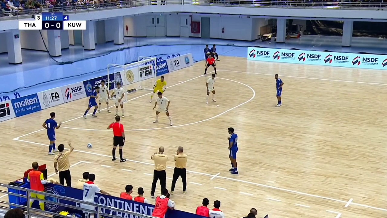 Kuwait   0-2  Thailand  - Continental Futsal Championship