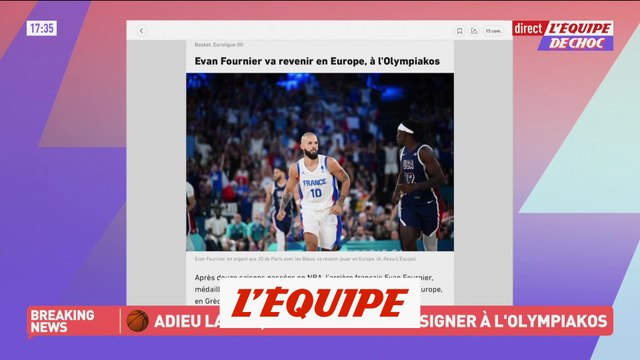 Evan Fournier va revenir en Europe, à l'Olympiakos - Basket - Transferts