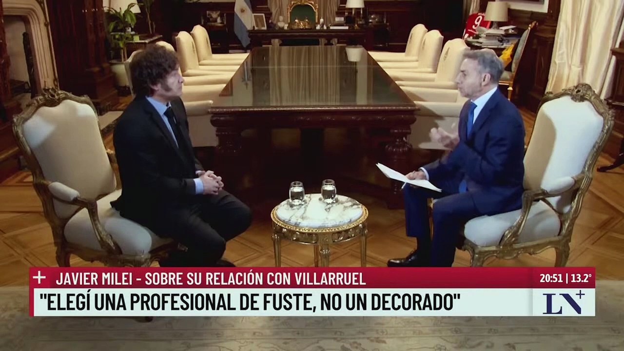 Milei aclaró el apartamiento de Arrieta y Paoltroni y apuntó a Villarruel sobre las próximas sesiones: "Victoria no vota, su opinión es personal"