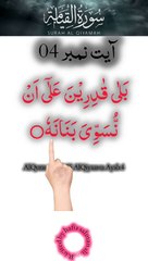 Al-Quran - Surah 75 - Al-Qiyaama - Ayah 4 | daily tilawat e quran | hafiz salman ali
