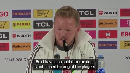 Tải video: Door not closed for retired Germany players - Nagelsmann