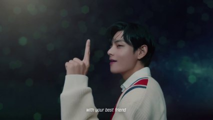 Taehyung with Jackie Chan Sim invest