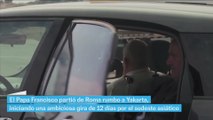 El Papa Francisco parte de Roma para una gira de 12 días por el Sudeste Asiático
