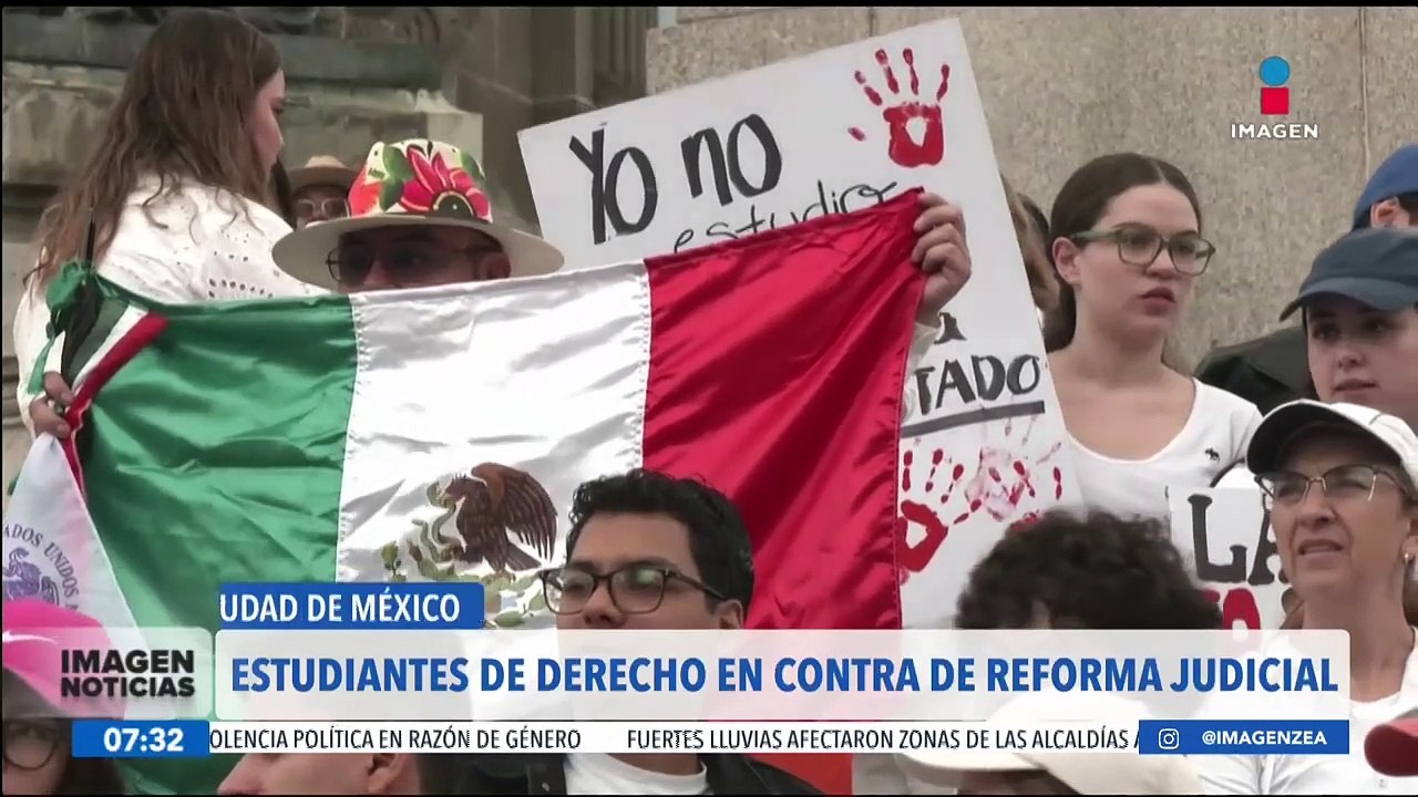 Estudiantes marchan en contra de la reforma al Poder Judicial