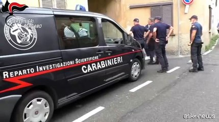 Il sopralluogo dei carabinieri del Ris nell'abitazione di Sangare