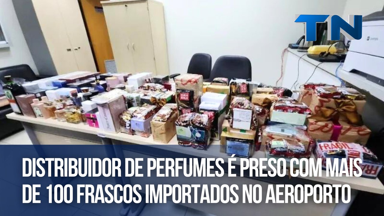 Distribuidor de perfumes é preso com mais de 100 frascos importados no aeroporto