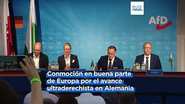 Preocupación en Europa tras la victoria de la extrema derecha en las elecciones regionales alemanas