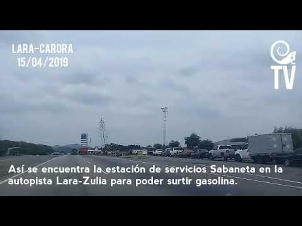E/S Sabaneta en la Lara-Zulia: Colas y colas para echar gasolina