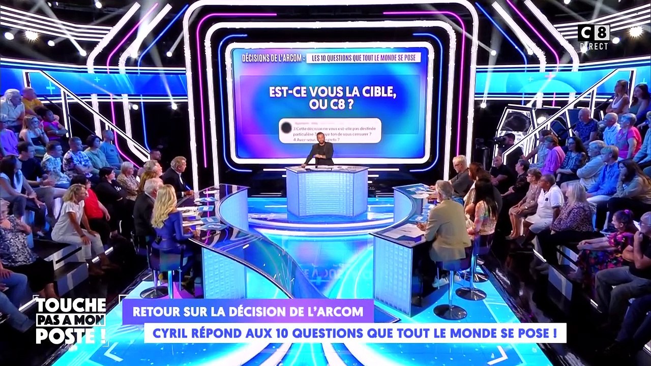 Cyril Hanouna attaque l'Arcom.