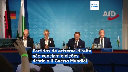 Tải video: Europa preocupada após vitória da extrema-direita nas eleições regionais alemãs