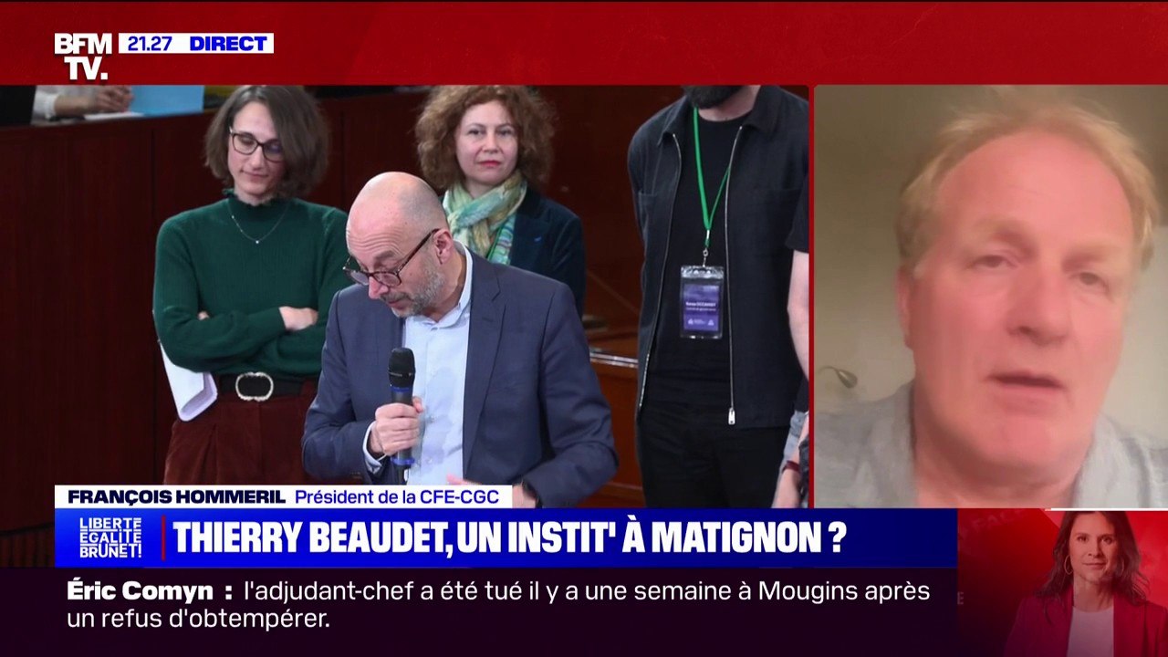 Hypothèse Thierry Beaudet à Matignon: "Avec lui, on sent une forme de respect, d'espace de liberté", assure François Hommeril (président de la CFE-CGC)