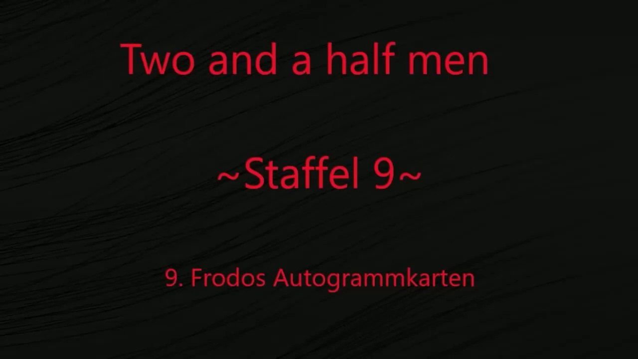 Two and a half men Staffel 9 F 9 - 12 ,tonspur ,einschlafen,Blackscreen,Audio,sleep