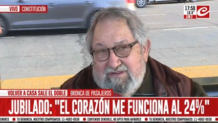 Jubilado: "Ceno mate cocido con pan"