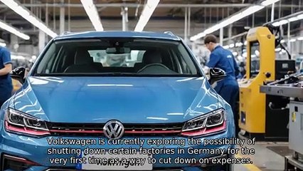 "VW's Shock Move: First-Ever Plant Closures in Germany!
