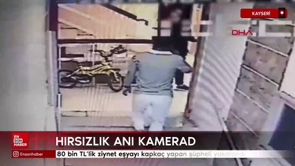 Kayseri'de 80 bin TL'lik ziynet eşyayı kapkaç yapan şüpheli yakalandı