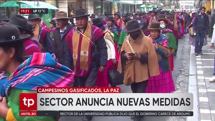 Ponchos Rojos amenazan con cercar la ciudad paceña tras ser reprimidos por la Policía