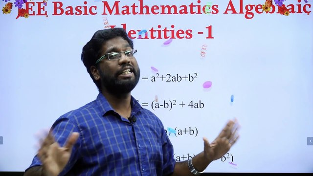 IIT-JEE Maths Algebraic identities - 1 in English Justin Edwin
