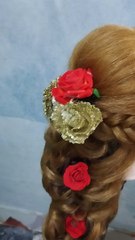 Bridal hair style || Mehndi Bride Hairstyle